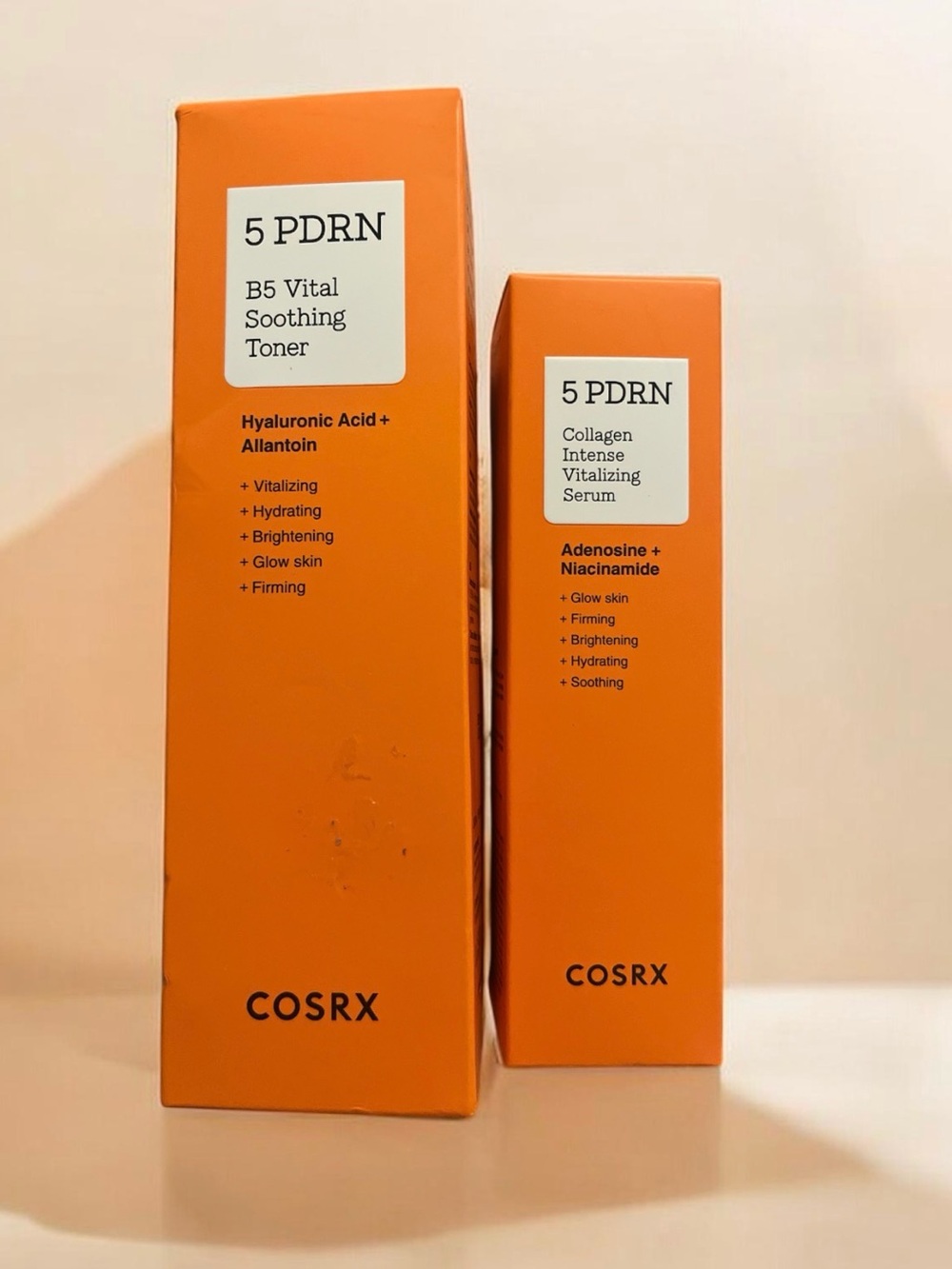 COS 5 PDRN Collagen Intense Vitalizing Serum & B5 Vital Soothing Toner